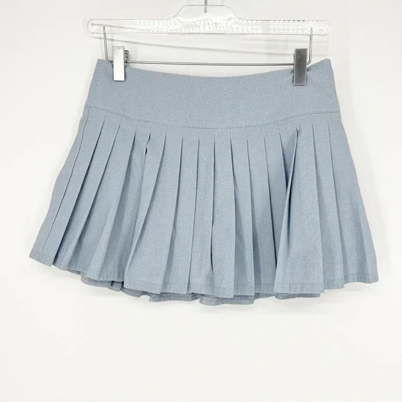 Montce x Olivia Culpo Light Denim Tennis Skirt S Blue - Picture 2 of 8